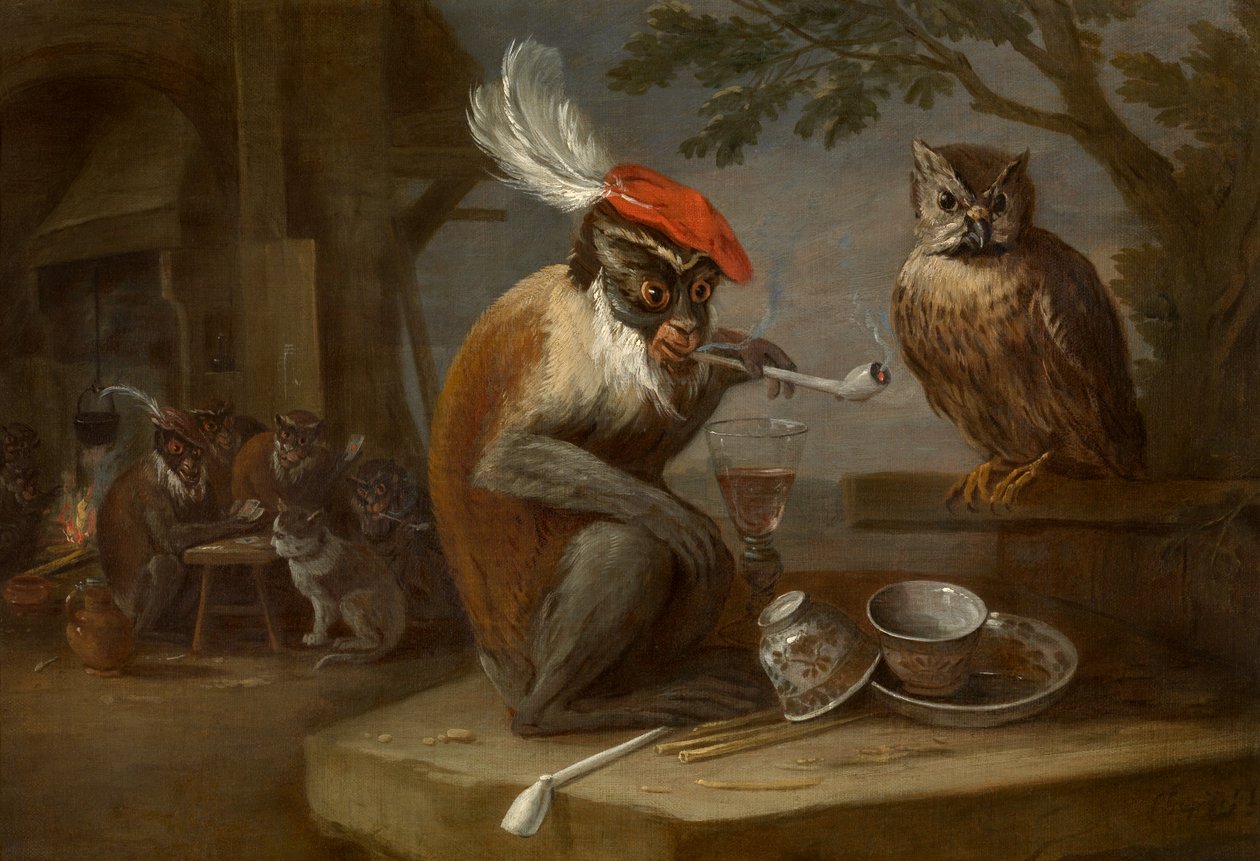 Spodní prádlo (olej na plátně) od David the Younger Teniers