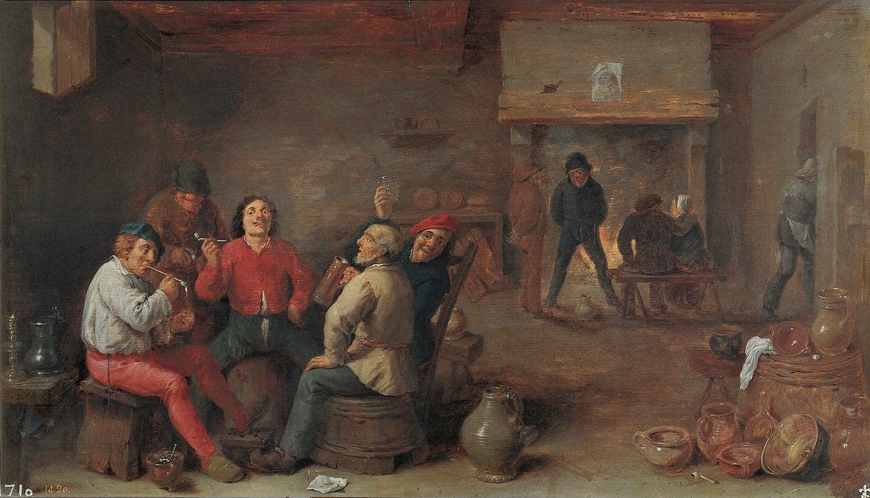 Kuřáci a pijáci od David Teniers the Younger