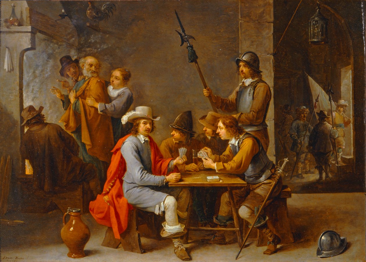 Zapření svatého Petra od David the Younger Teniers
