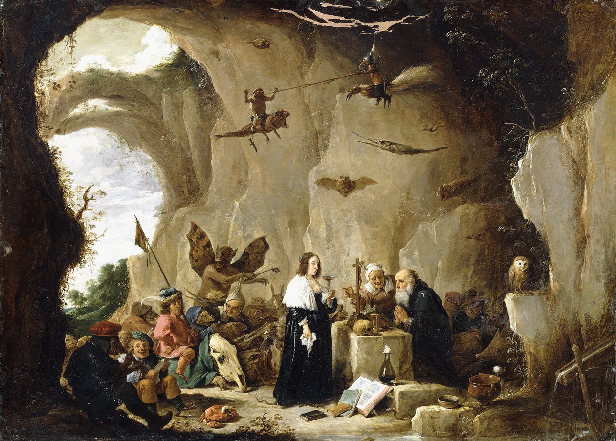 Pokušení svatého Antonína, od David Teniers the Younger