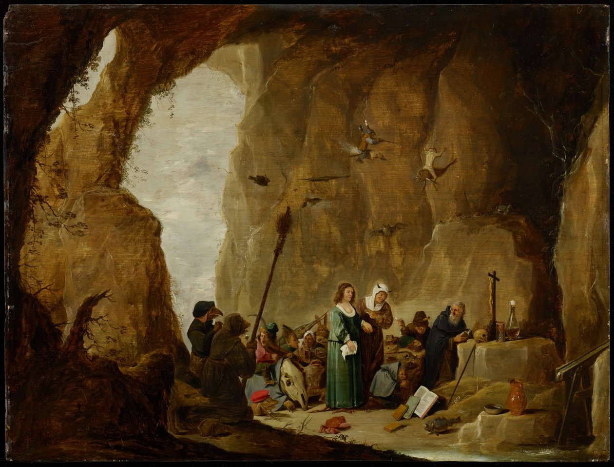 Pokušení svatého Antonína (olej na desce) od David Teniers the Younger
