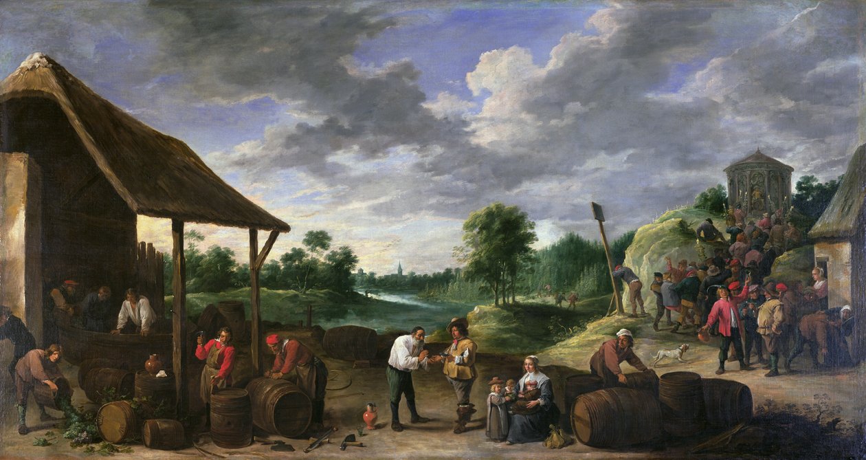 Sklizeň vína od David Teniers the Younger