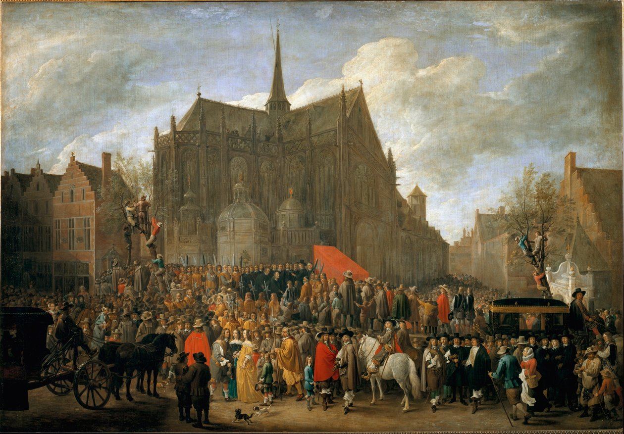 Hra papegai v Bruselu (malba od David Teniers the Younger