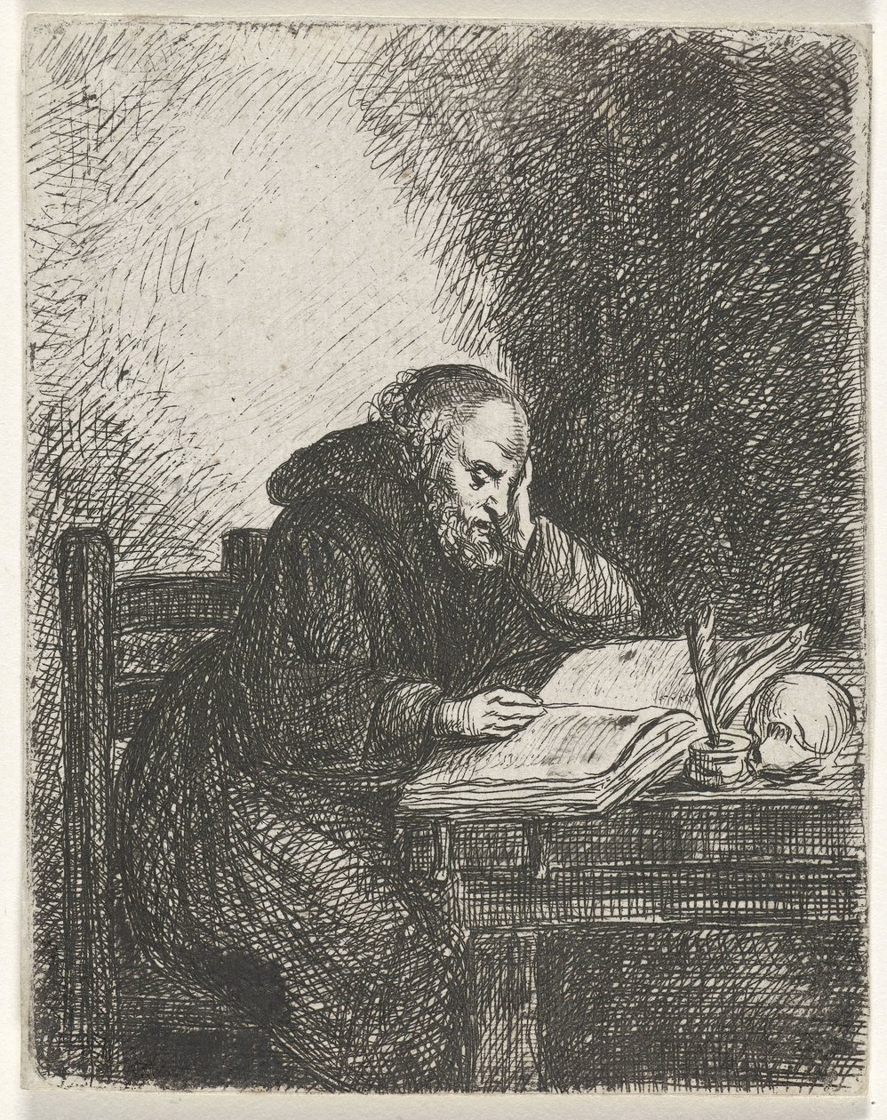 čtecí mnich od David van der Kellen