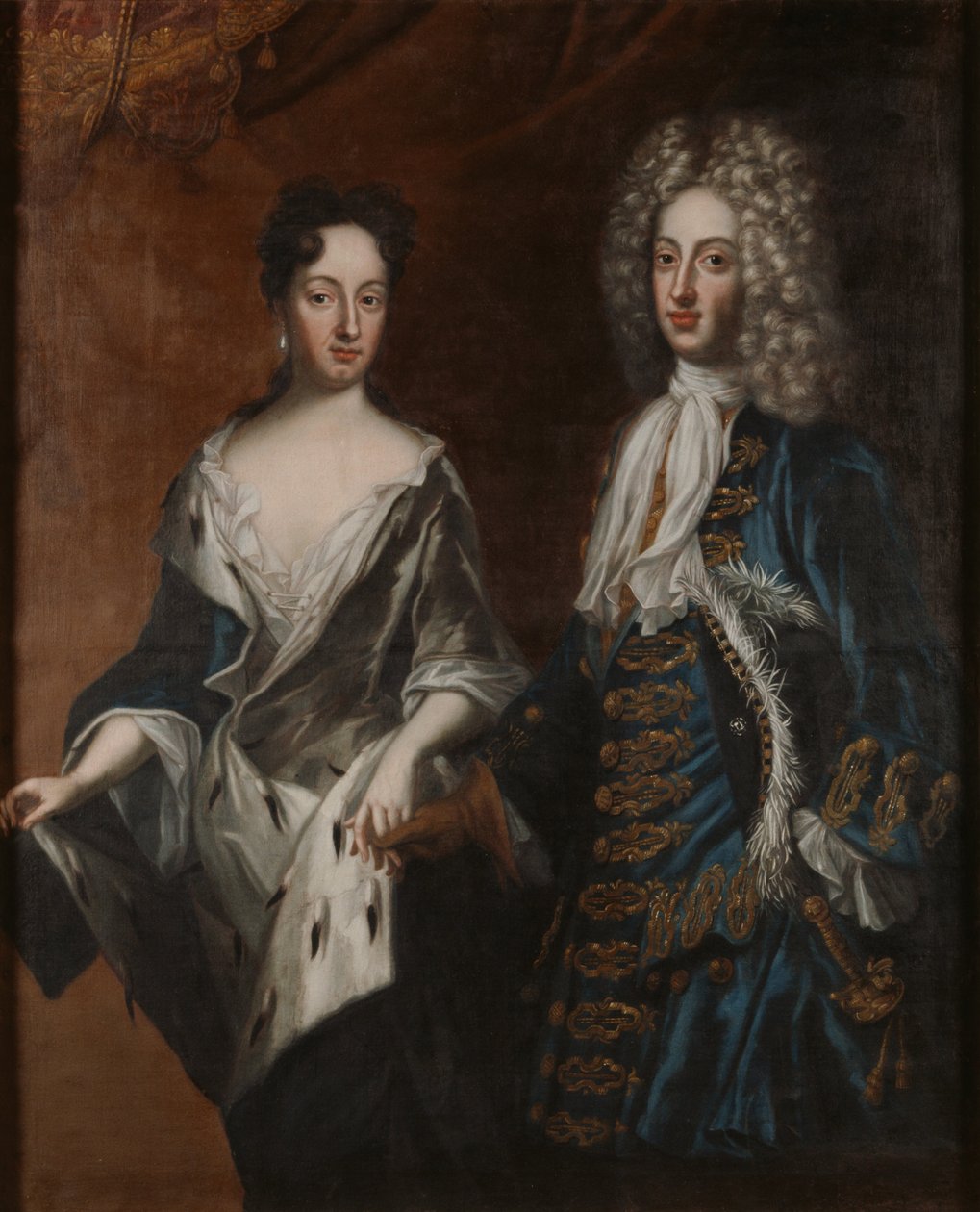 Fridrich IV. (1671-1702), vévoda holštýnsko-gottorpský, a jeho manželka Hedvika Žofie (1681-1708), švédská princezna od David von Krafft