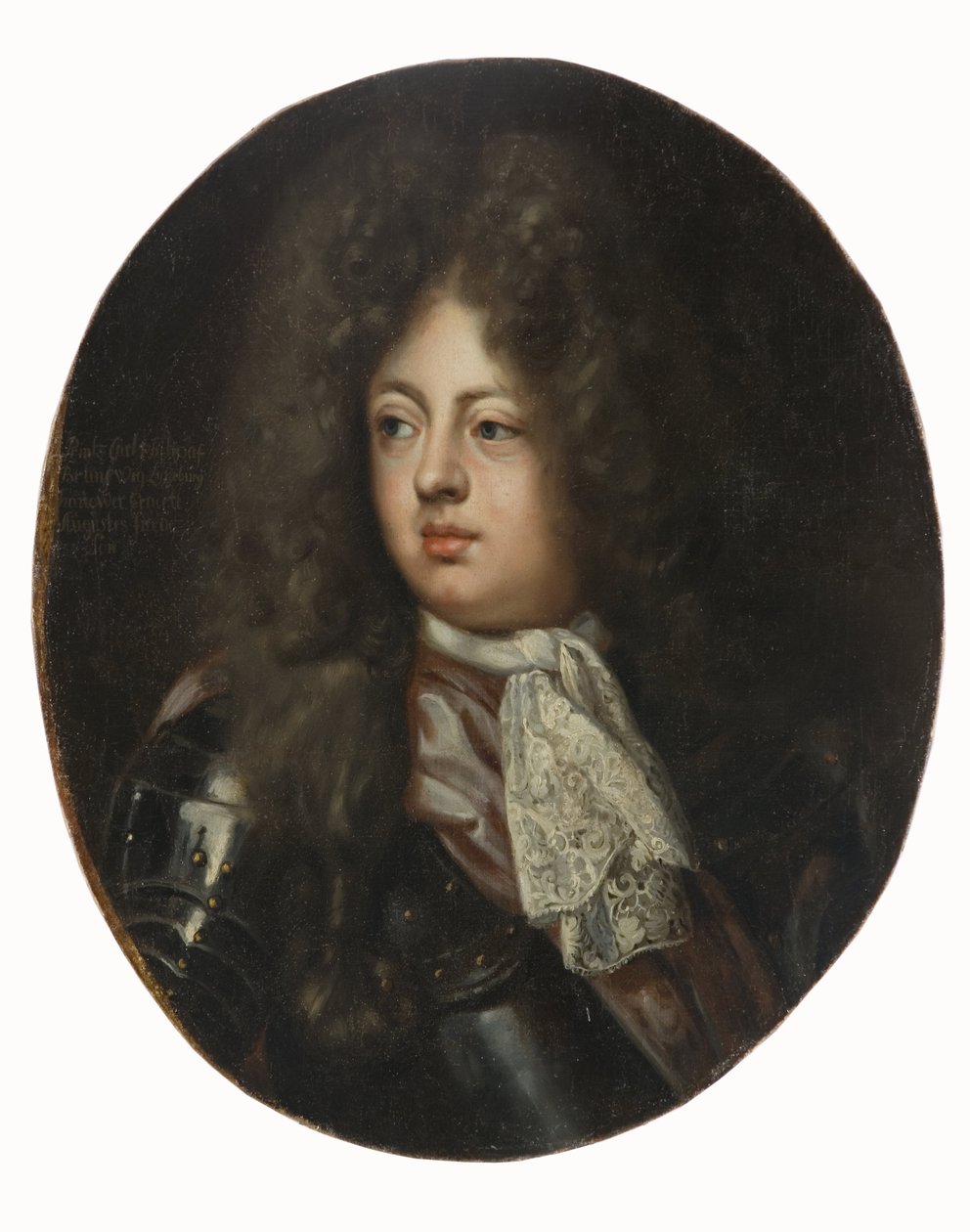 Le princ Charles (Karl) Philippe de Brunswick Luneboburg - Portrét Charlese Philippa (1669-1690), prince z Brunswick-Lueneburgu, od Kraffta, Davida, von (1655-1724). Olej na plátně. Rozměr: 69,5 x 57 cm. Národní muzeum Stockholm od David von Krafft