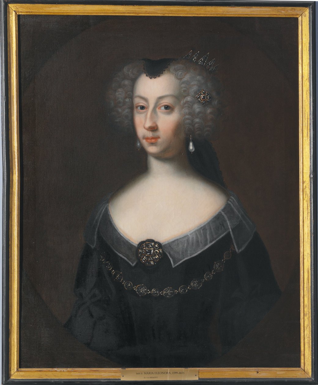 Maria Eleonora, 1599–1655, švédská královna, brandenburská princezna od David von Krafft