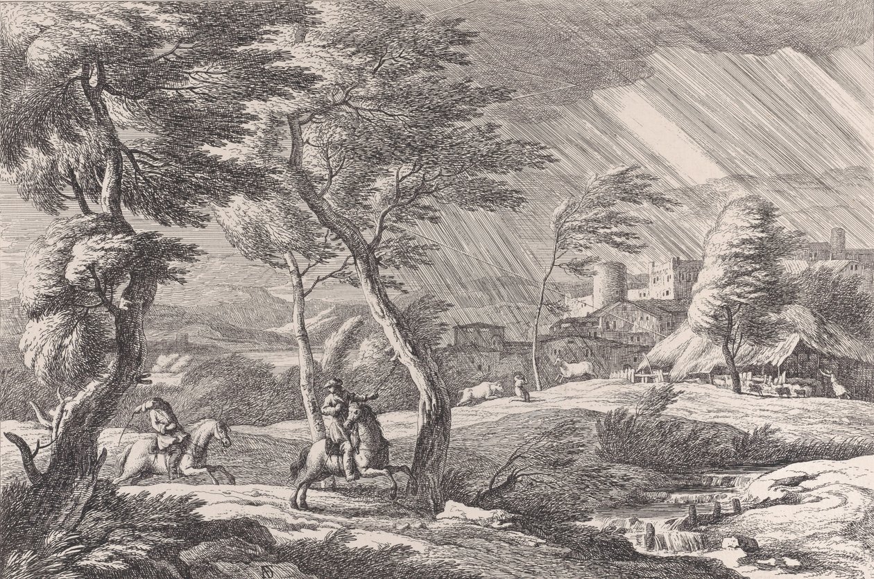 Deska 6: Bouře, 1743. od Davide Antonio Fossati