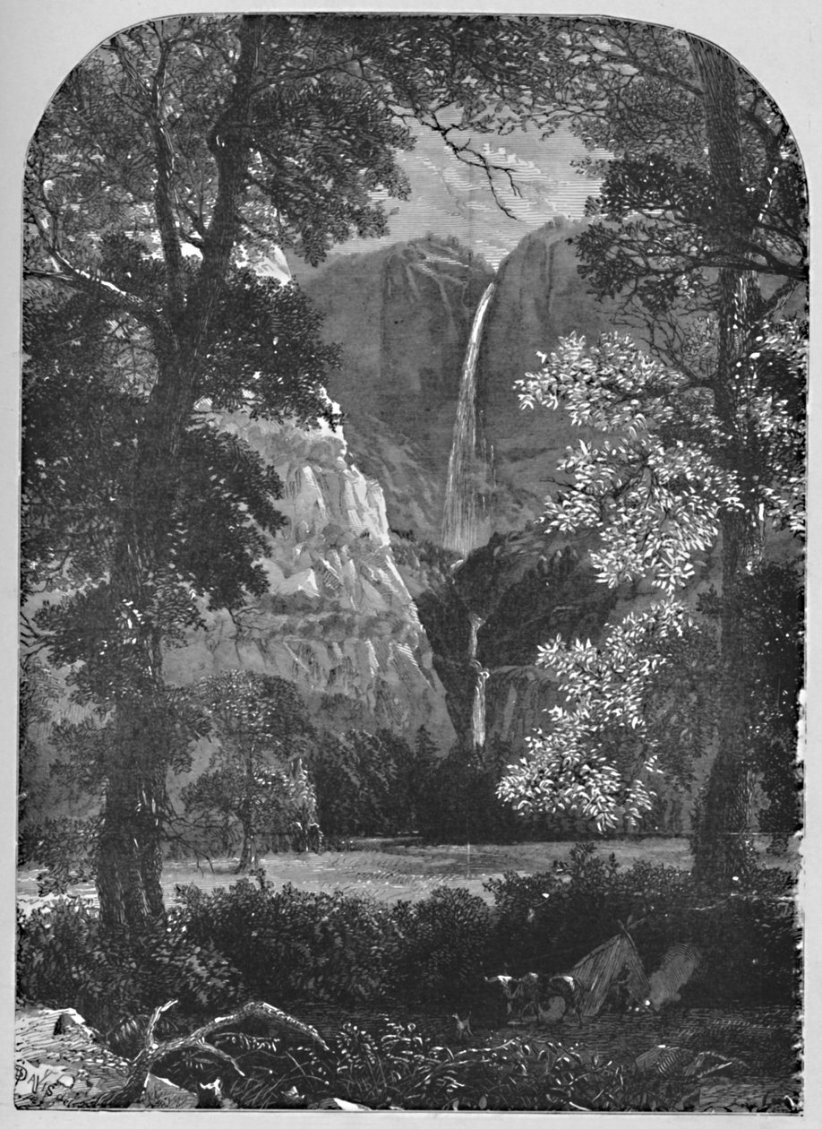 Yosemitské vodopády, 1883 od Davis