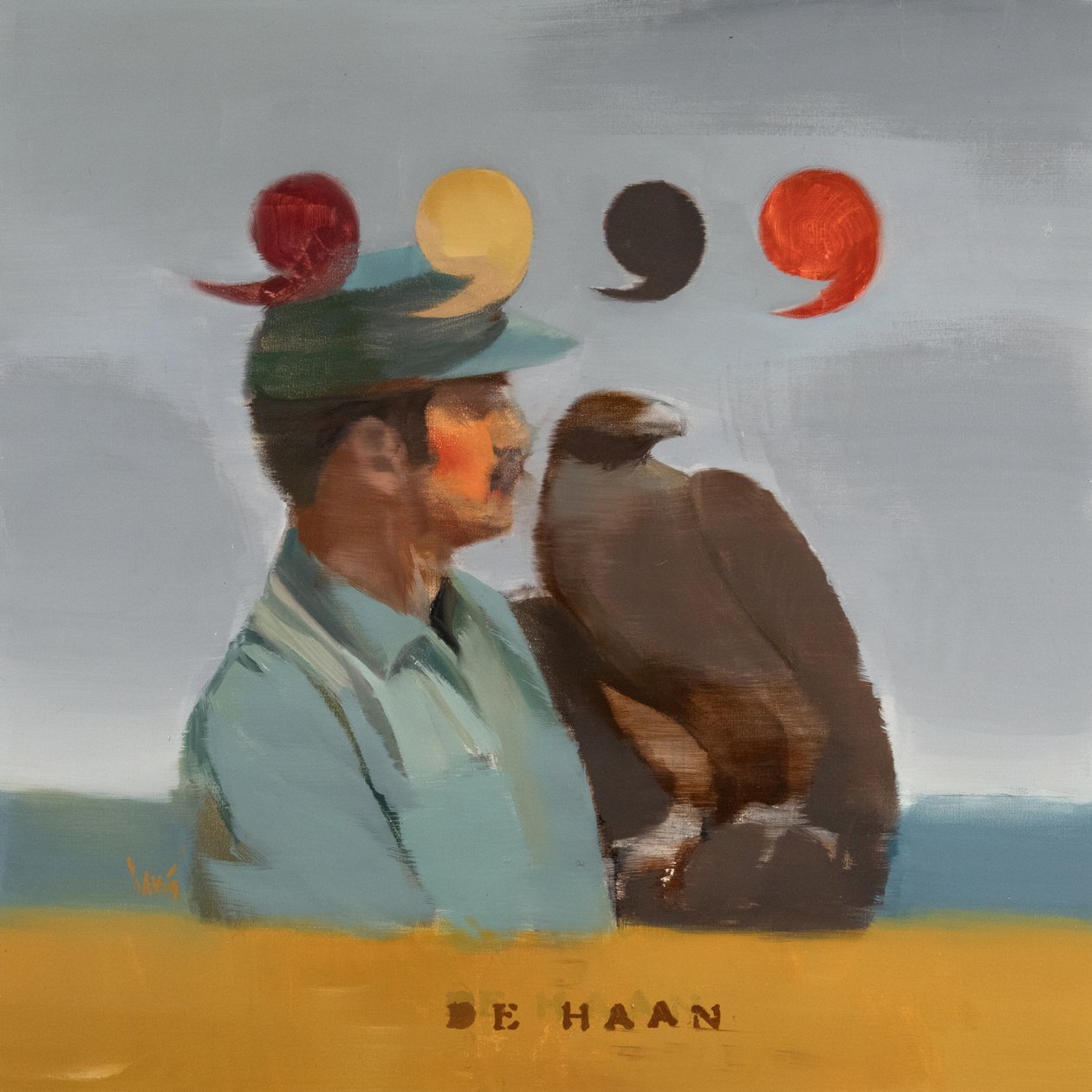 Museum of Modern Eagles 16 (De Haan), 2024 (olej na plátně) od Davis Lisboa