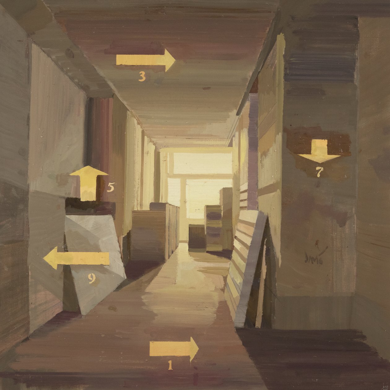 Musée des Aigles Modernes 19, 2024 (olej na plátně) od Davis Lisboa