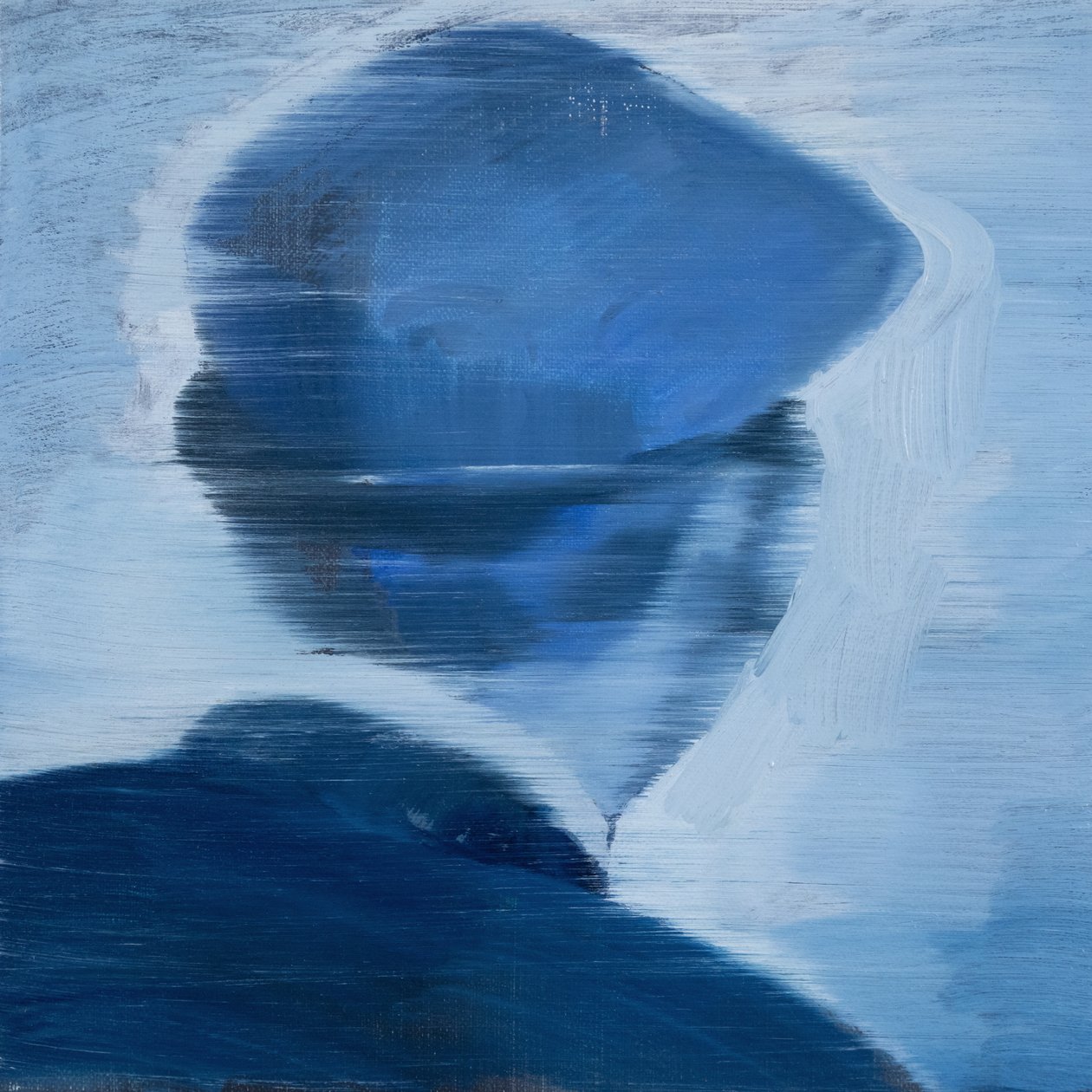 Robert Filliou 6, 2017 (olej na plátně) od Davis Lisboa