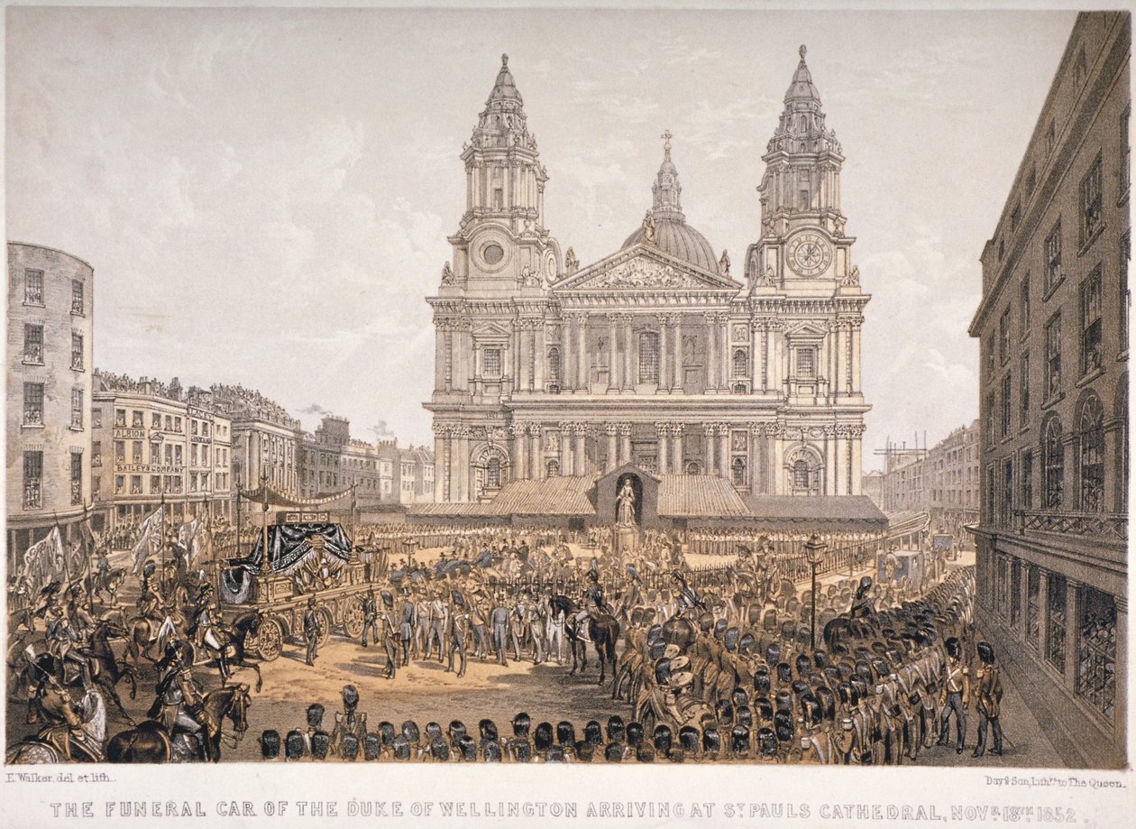 Pohřeb vévody z Wellingtonu, katedrála svatého Pavla, City of London, 18. listopadu 1852 od Day and Son