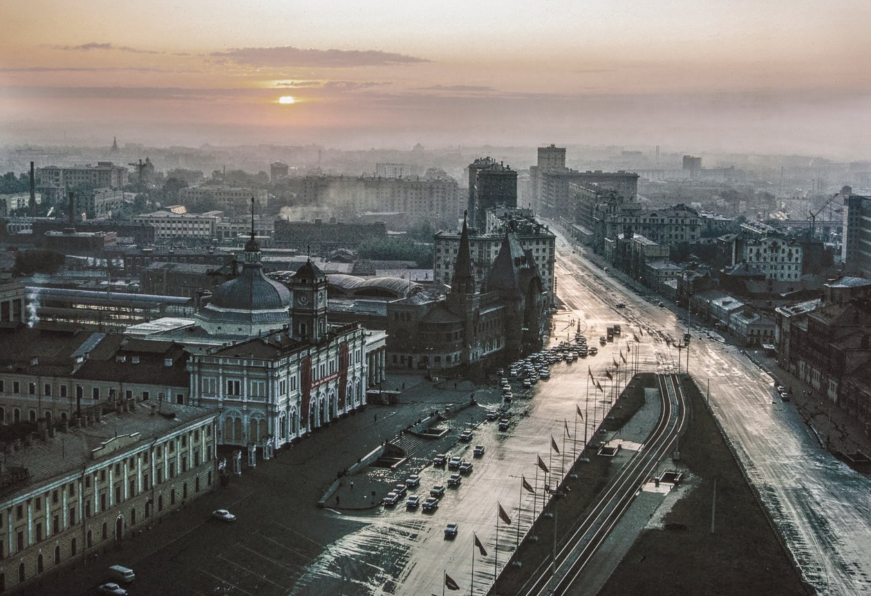SSSR Moskva Komsomolské náměstí, stanice Leningrad a Jaroslavl od Dean Conger