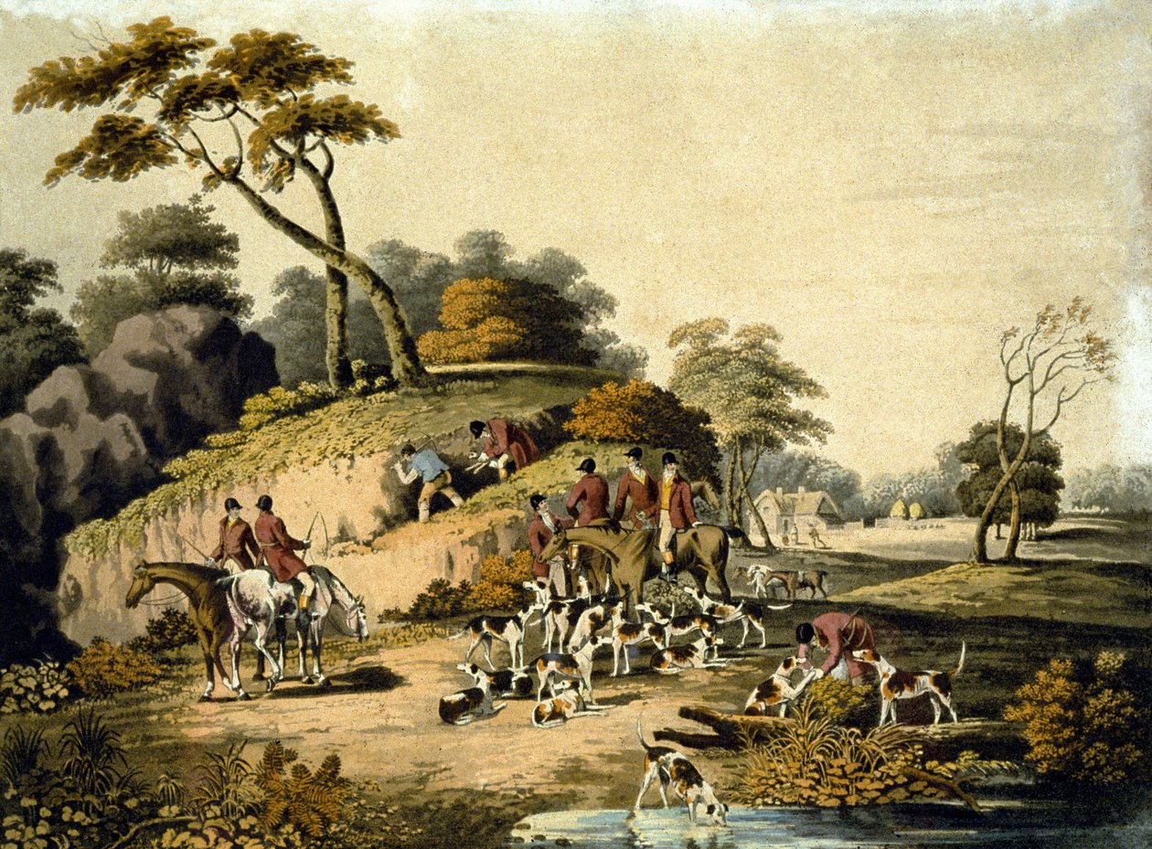Morning, Foxhunting, ryl J.H. Clarke a F. Jeakes od Dean Snr. (after) Wolstenholme