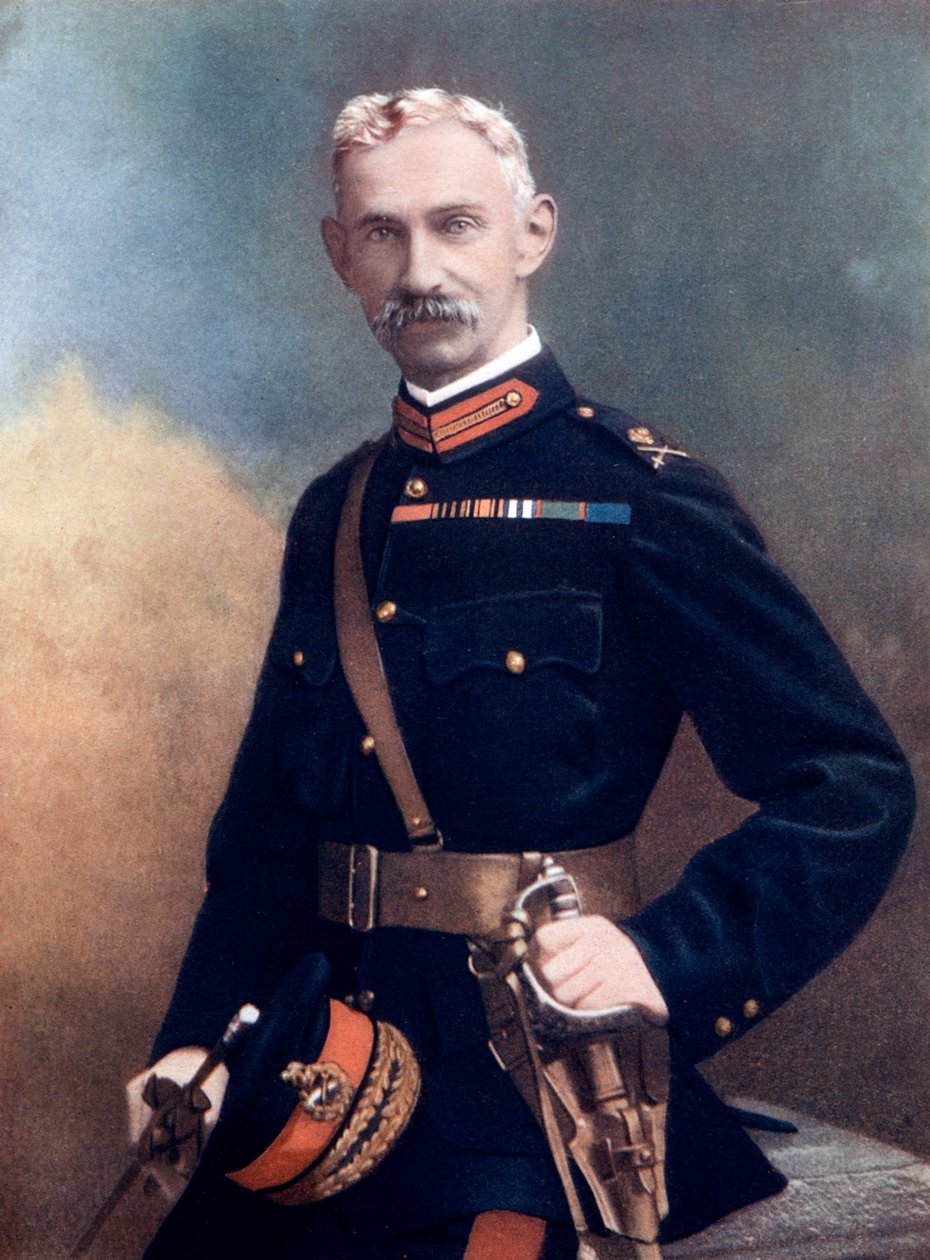 Generálmajor G Barton, velící 6. pěší brigádě, 1902 od Debenham and Smith