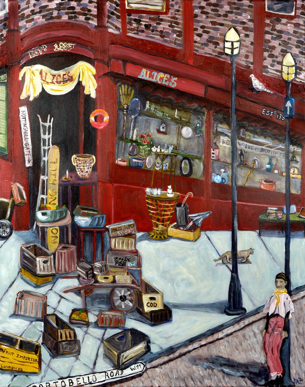 Portobello Road, 2020 (akryl/střední) od Deborah Eve Alastra