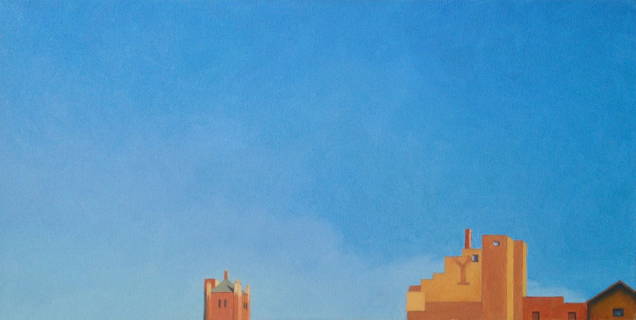 Brooklyn Fort Greene Sky, 2012 (olej na plátně) od Deborah Stevenson