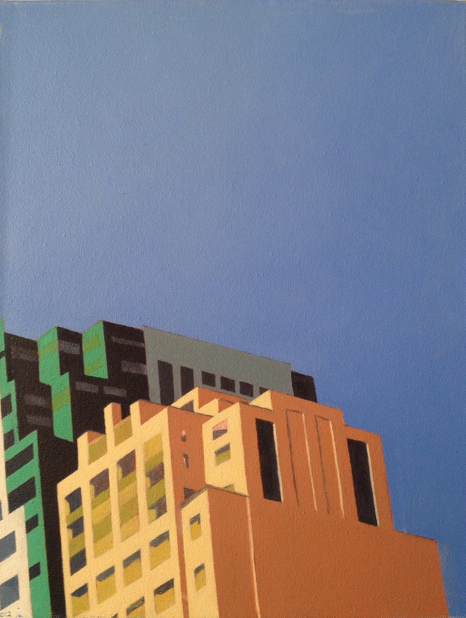 Brooklyn Hi Rise, 2012 (olej na plátně) od Deborah Stevenson