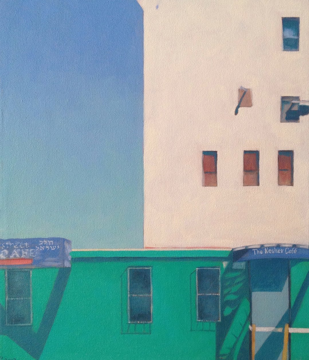 Brooklynská košer kavárna, 2012 (olej na plátně) od Deborah Stevenson