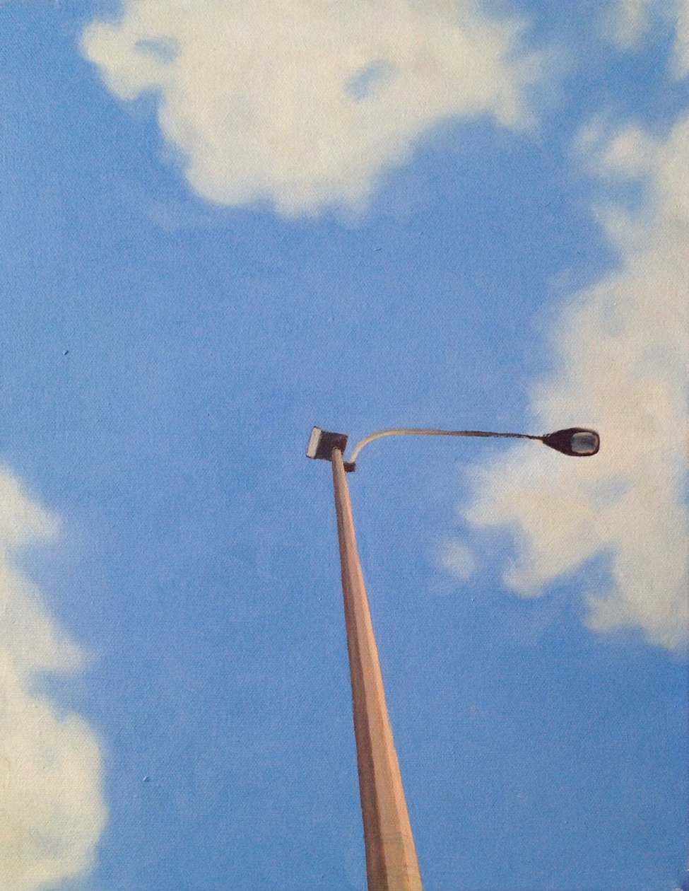 Brooklynská pouliční lampa, 2012 (olej na plátně) od Deborah Stevenson