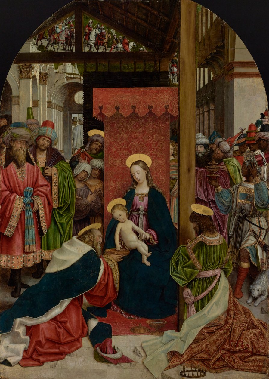 Klanění tří králů, kolem 1520 od Defendente Ferrari