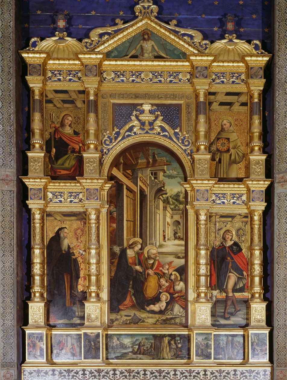 Polyptych narození od Defendente Ferrari