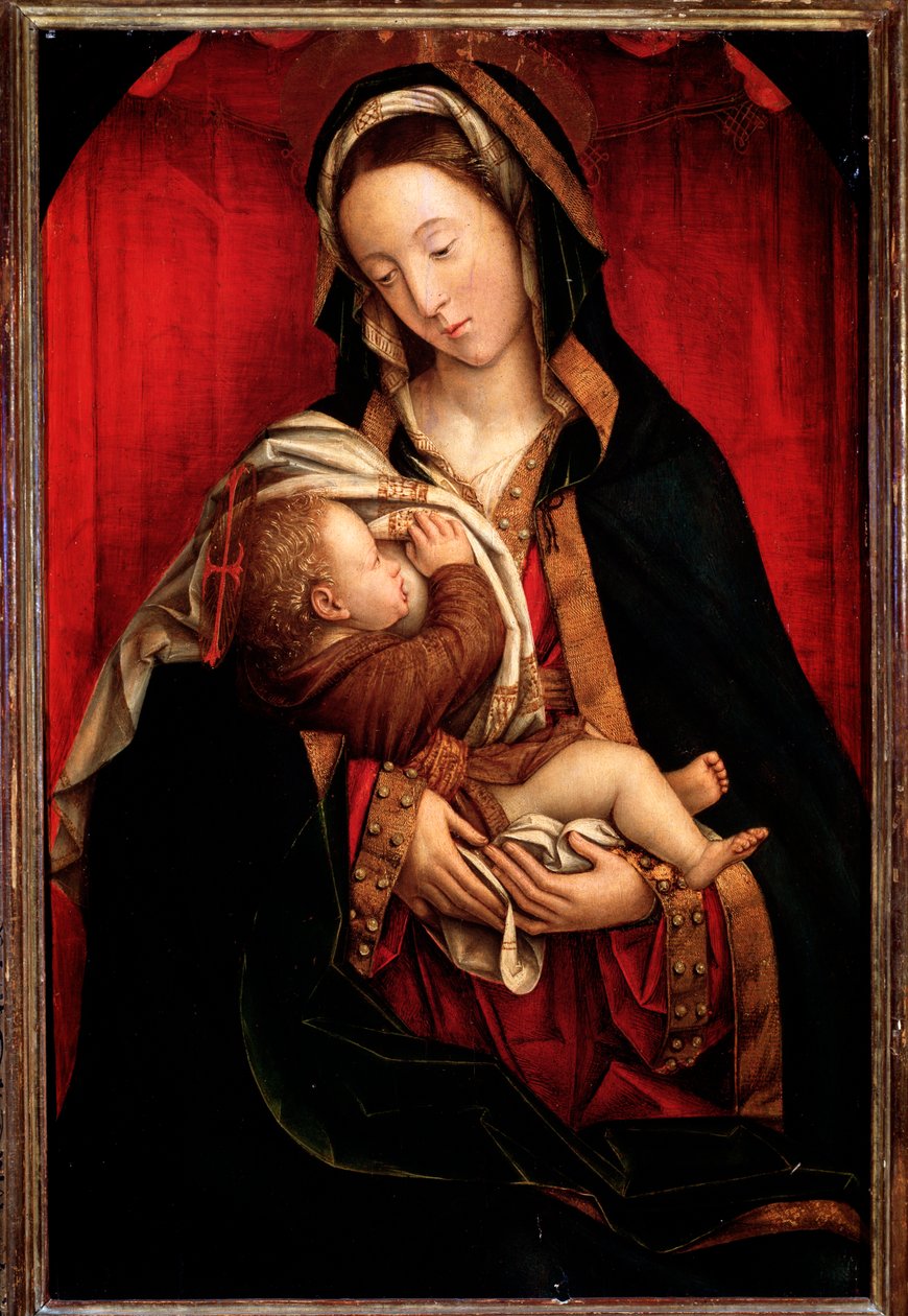 ""Panna a dítě"" Panna Maria kojící Ježíše od Defendente Ferrari