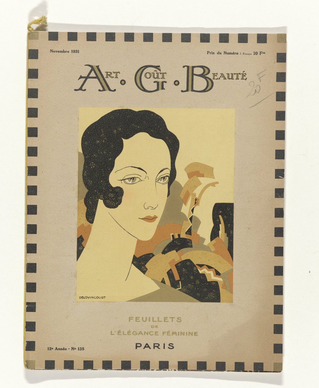 Umění - Vkus - Krása, Letáky ženské elegance, listopad 1931, č. 135, 12. ročník (název na předmětu) od Delovincourt