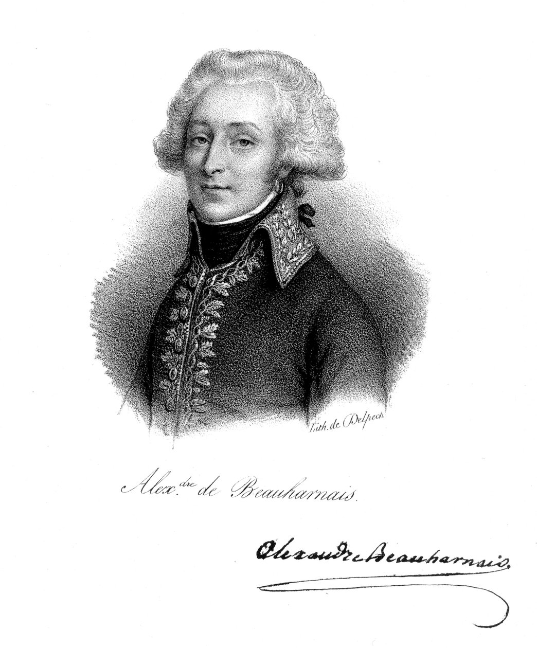 Alexandre, vikomt z Beauharnais 1760-1794, francouzský voják od Delpech