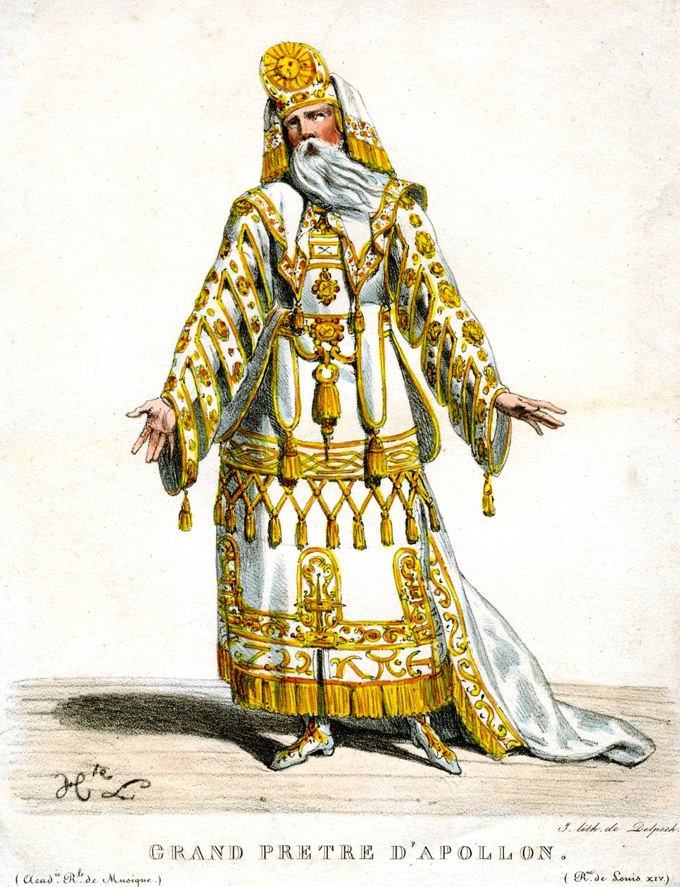Velekněz Apolla, c1820-1830. od Delpech