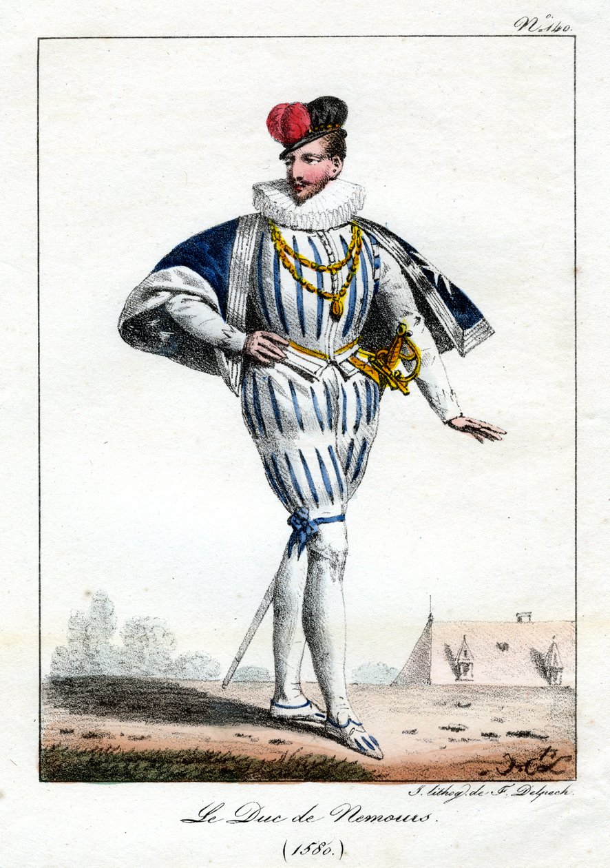 Jacques de Savoie, druhý vévoda z Nemours, 1580, c1795-1825. od Delpech