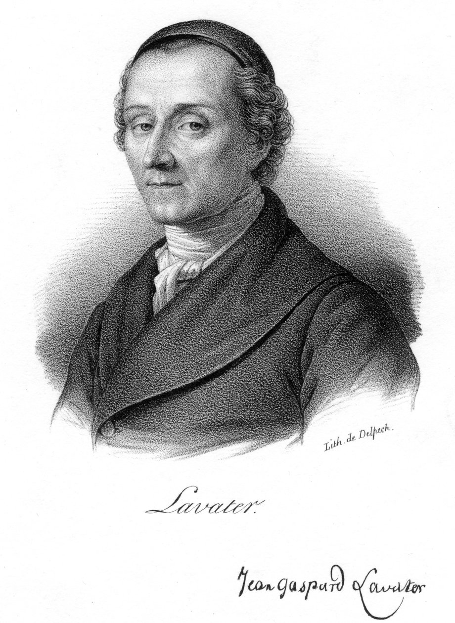 Johann Kaspar Lavater, švýcarský fyziognom a teolog, c1830. od Delpech