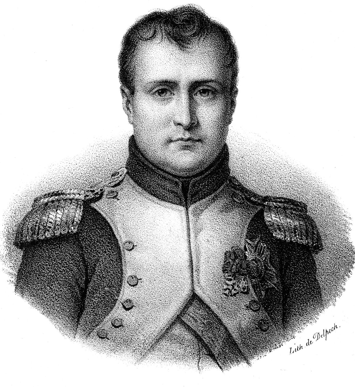 Napoleon I. Bonaparte 1769-1821, francouzský císař od roku 1804, c1830 od Delpech
