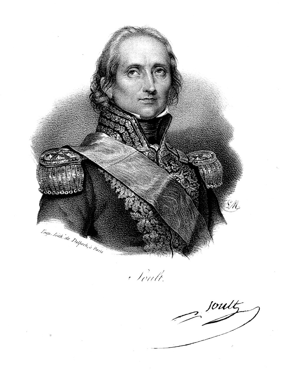 Nicolas Jean de Dieu Soult, francouzský voják a státník, c1830 od Delpech