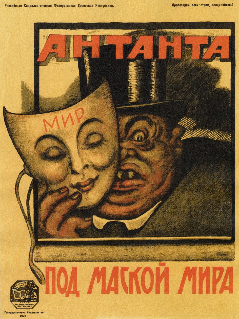 Plakát Dohoda pod maskou míru, 1920 od Deni