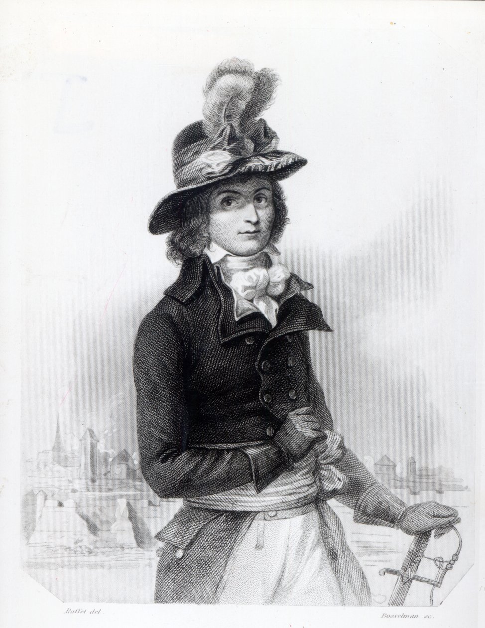 Louis Antoine de Saint-Just, vyryl Bosselman od Denis Auguste Marie Raffet