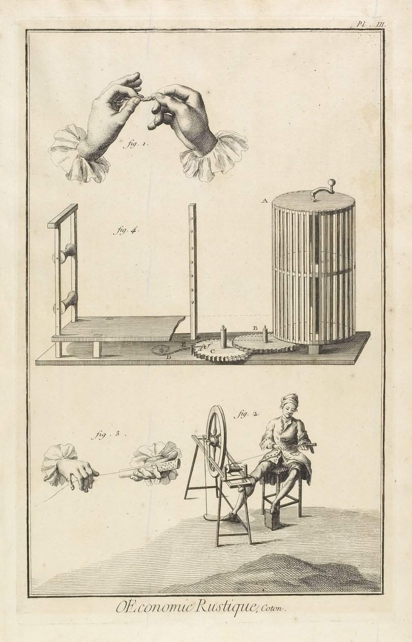 Zasklení a pokřivení (Plate III), 1762 od Denis Diderot