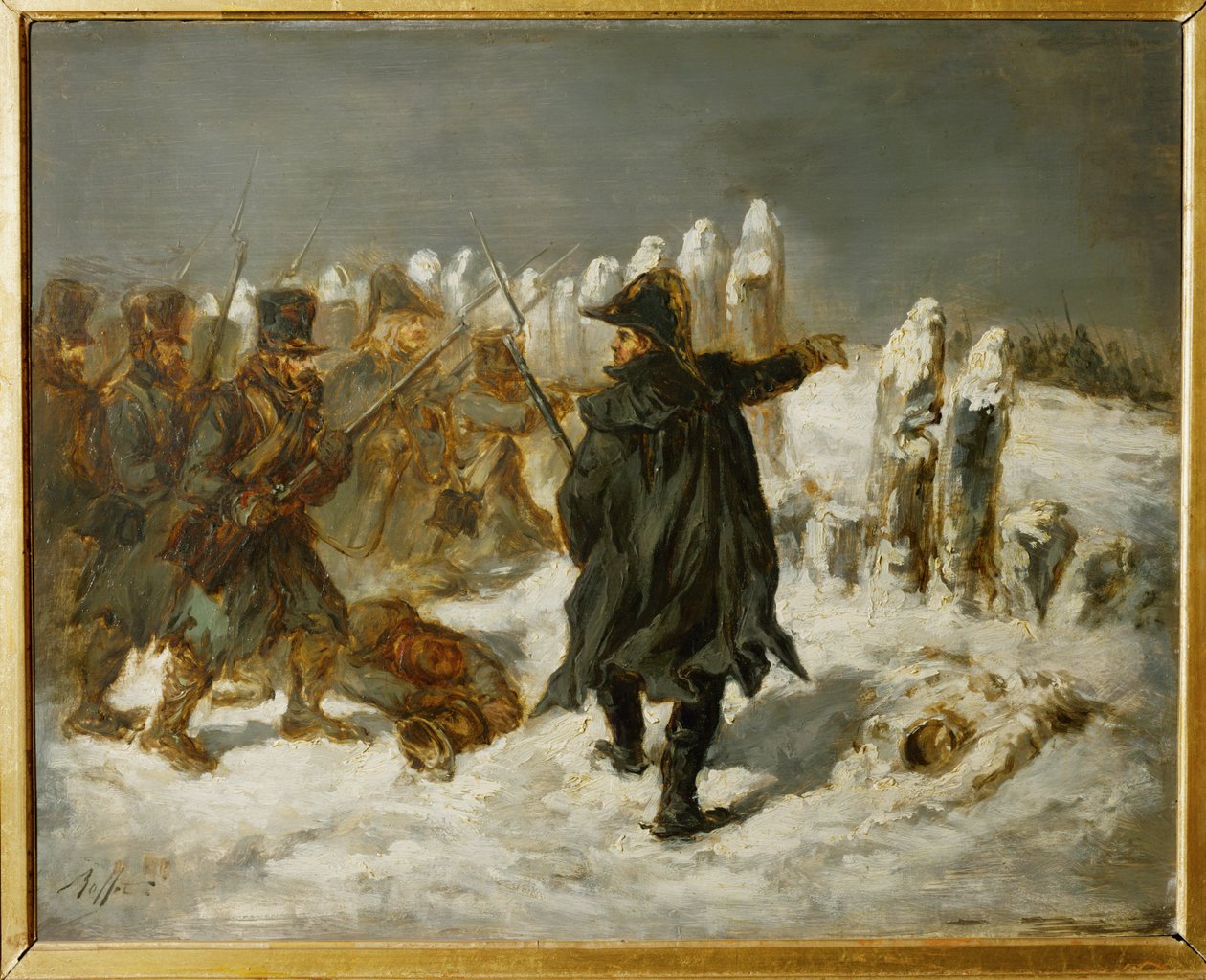 Michel Ney, Marechal de France, kníže Moskovský, během ruského tažení v roce 1812 u reduty Kovno ... od Denis Auguste Marie Raffet