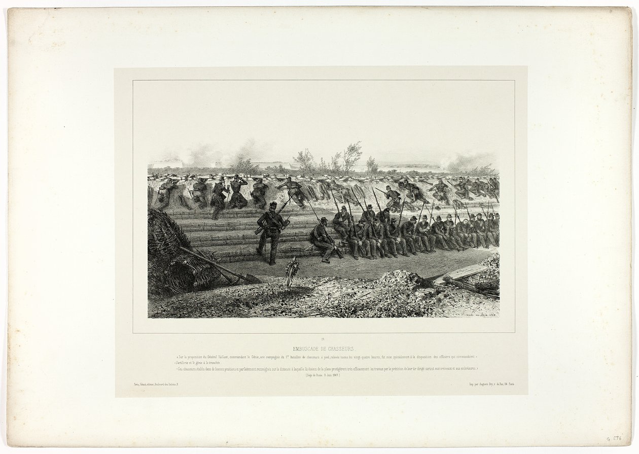 Přepadení lehké pěchoty, z filmu Memories of Italy: Expedition Rome od Denis Auguste Marie Raffet