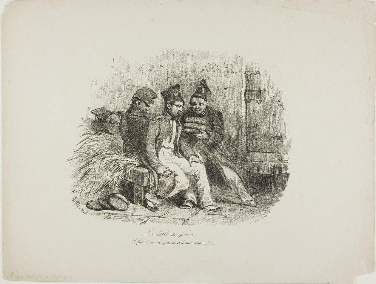 Vojenské vězení od Denis Auguste Marie Raffet