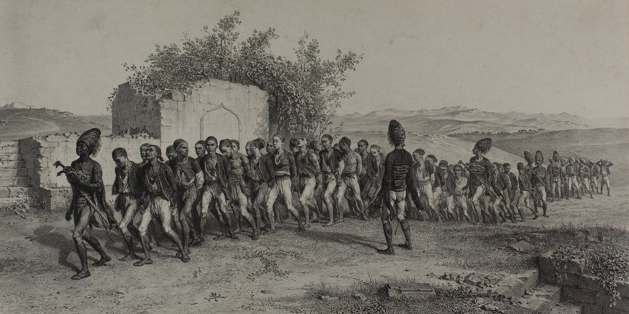 Turečtí rekruti poblíž Smyrny, 10. listopadu 1837 od Denis Auguste Marie Raffet