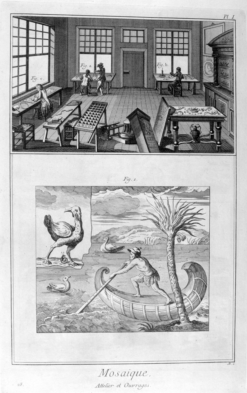 Tvůrci mozaiky, 1751-1777 od Denis Diderot