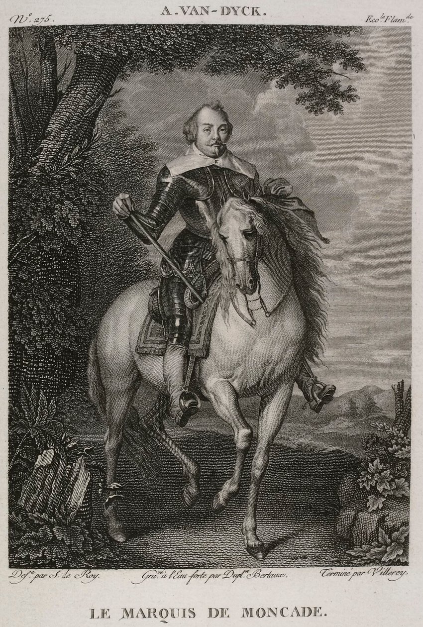Denis-Sébastien Leroy, Antoine-Claude-François Villerey a Jean Duplessis-Bertaux - Markýz z Moncade, podle Antoina van Dycka - 1802-1815 od Denis Sebastien Leroy