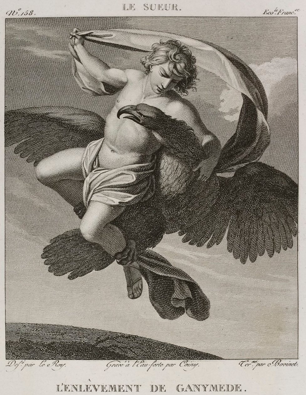 Denis-Sébastien Leroy, Coiny a Bovinet - Únos Ganymeda, podle Eustache Le Sueura - 1802-1815 od Denis Sebastien Leroy