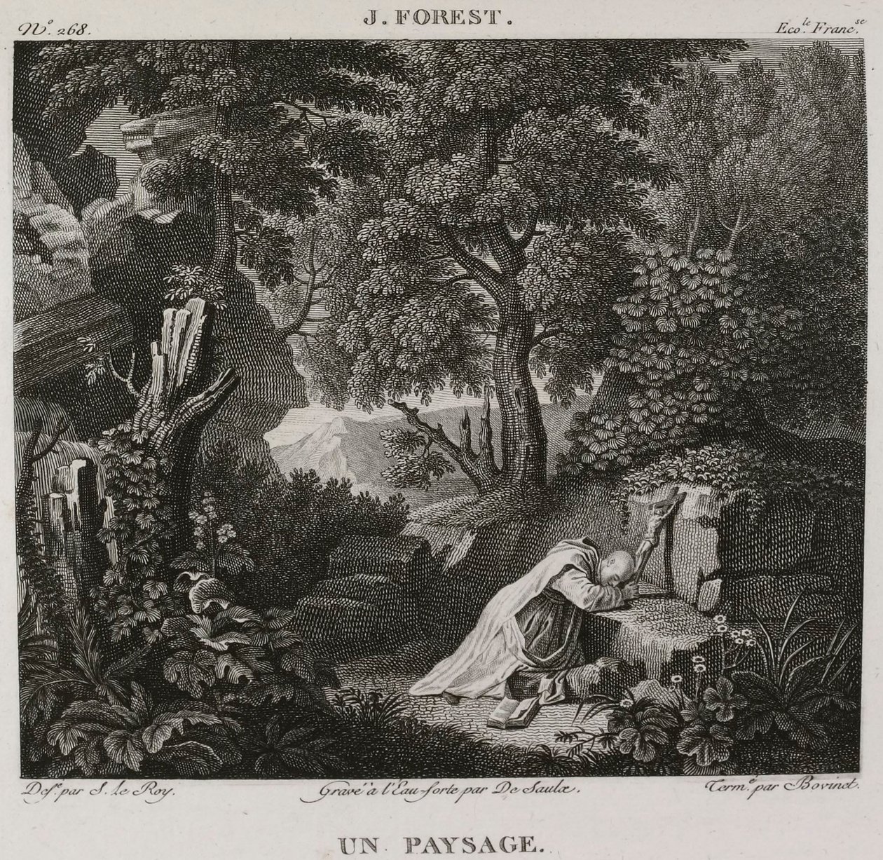 Denis-Sébastien Leroy, De Saulx et Bovinet - Krajina, podle Jean-Baptiste Forest - 1802-1815 od Denis Sebastien Leroy