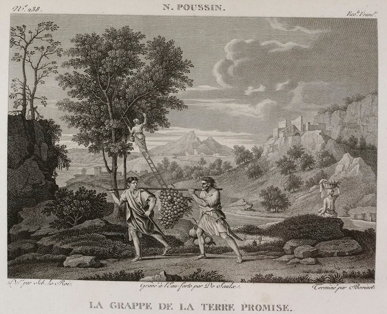 Denis-Sébastien Leroy, Saulx a Bovinet - Hrozen země zaslíbené, podle Nicolase Poussina - 1802-1815 od Denis Sebastien Leroy