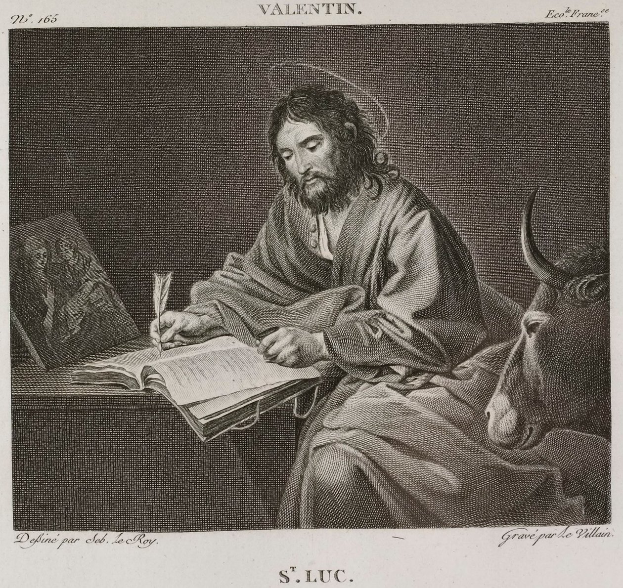 Denis-Sébastien Leroy et Petit - Svatý Lukáš, podle Le Valentina - 1802-1815 od Denis Sebastien Leroy