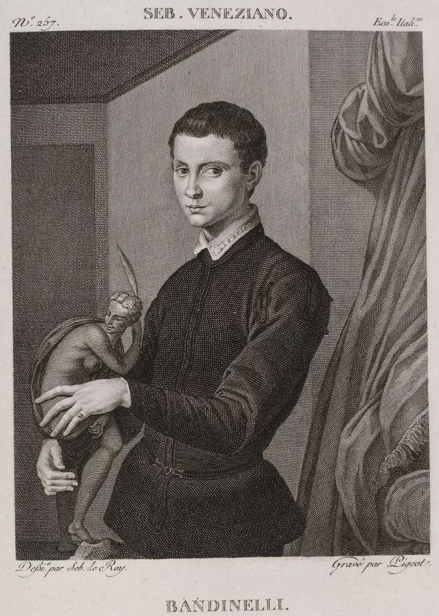 Denis-Sébastien Leroy et Pigeot - Bandinelli, dříve připisovaný Sebastianu del Piombovi, nyní připisovaný Bronzinovi - 1802-1815 od Denis Sebastien Leroy