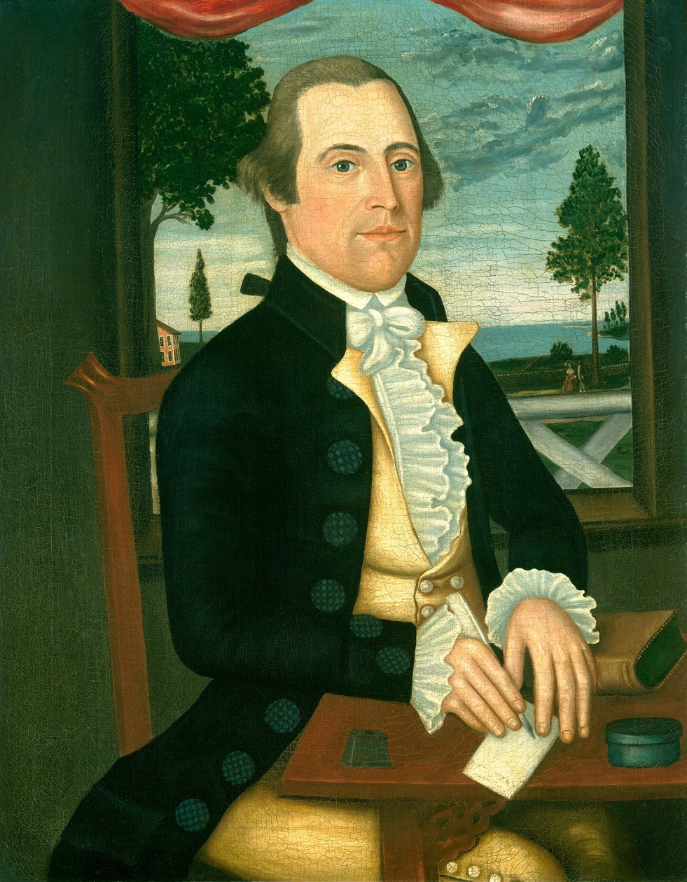 Kapitán Elisha Denison, c. 1790 od Denison Limner